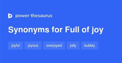 full of joy synonym.